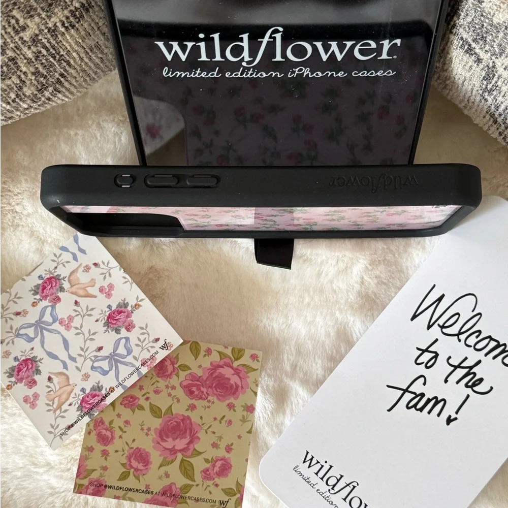 🌷Wildflower Pink Posie Rosie Floral iPhone 15 Pro Max Phone Case - Picture 8 of 11